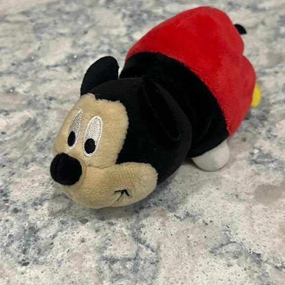 Disney Flipazoo Mickey To Minnie Mouse Reversible 5" Plush Stuffed Animal - Picture 3 of 4